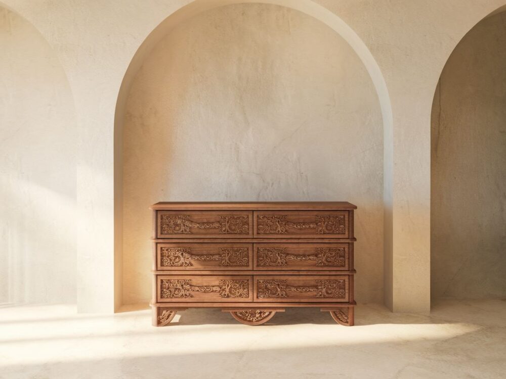 nowoczesna komoda drewniana